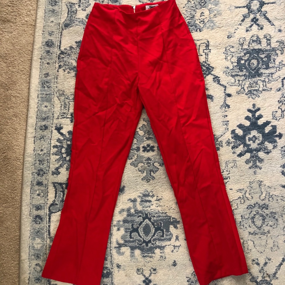 High waisted Red Pants